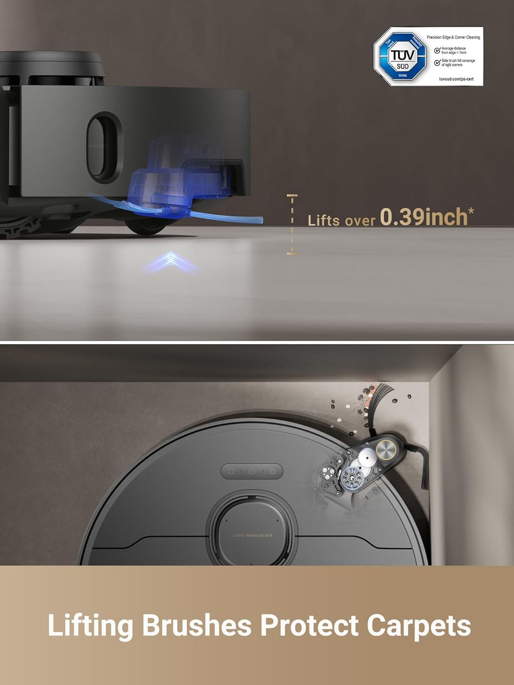 DREAME X40 Master Robot Vacuum Cleaner, 12,000Pa Suction, Auto Refilling & Draining, Smart