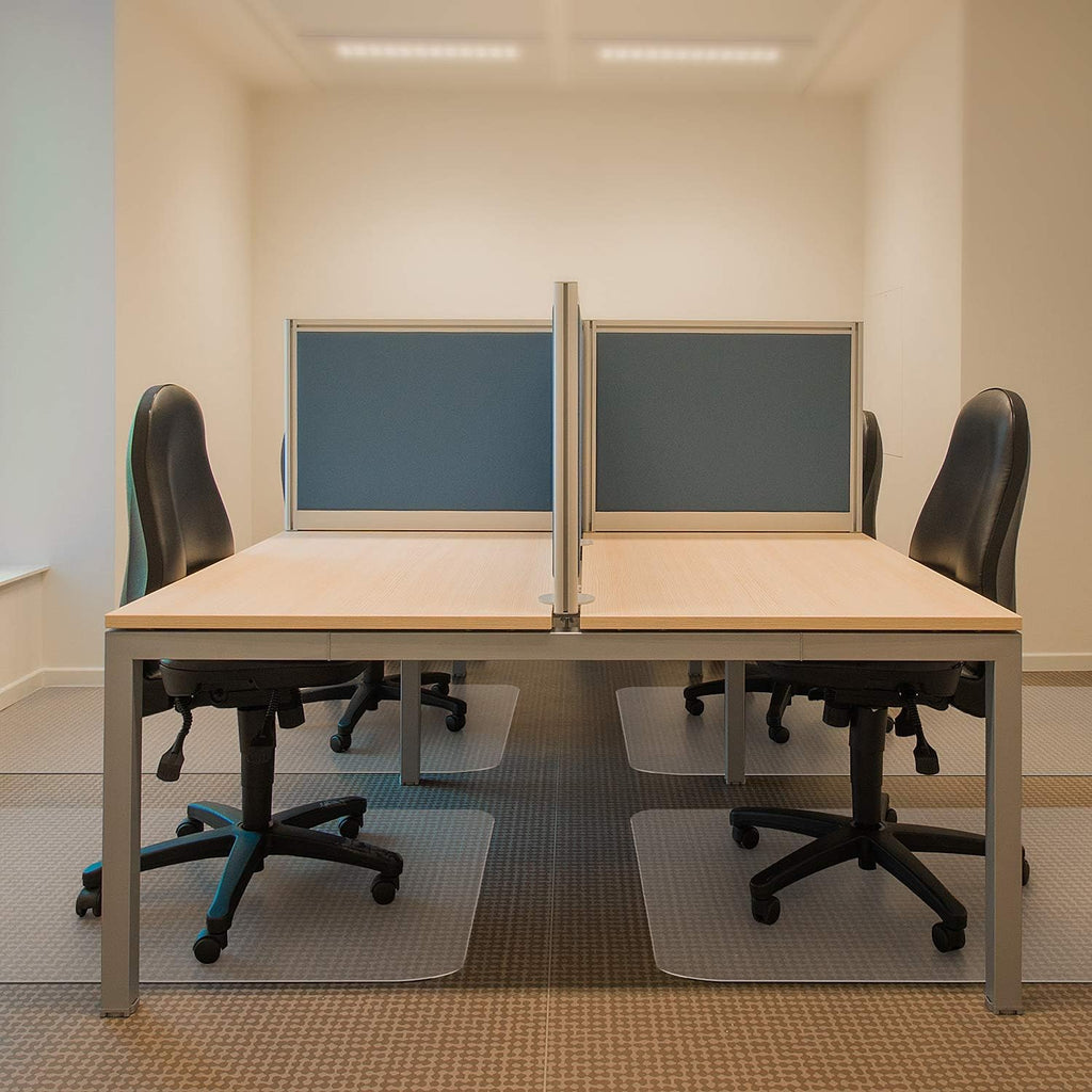 Kuyal Desk Chair Mat for Carpet, 51'' x 63'' Rectangle Transparent Mats for Chairs Good for Desks