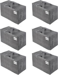 VENO 6 Pack Moving and Storage Bags, Heavy Duty, Alternative to Moving Boxes, Large Packing Totes