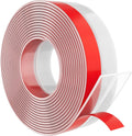 Heavy-Duty 36 ft x 2 in Weather Stripping, Extra Thick 2mm Door Draft Stopper Silicone Seal Strip