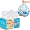 4-6 Gallon Trash Bags, 300 Count Bulk, Clear Plastic Recycling Bags, Multi-purpose Garbage Bags for