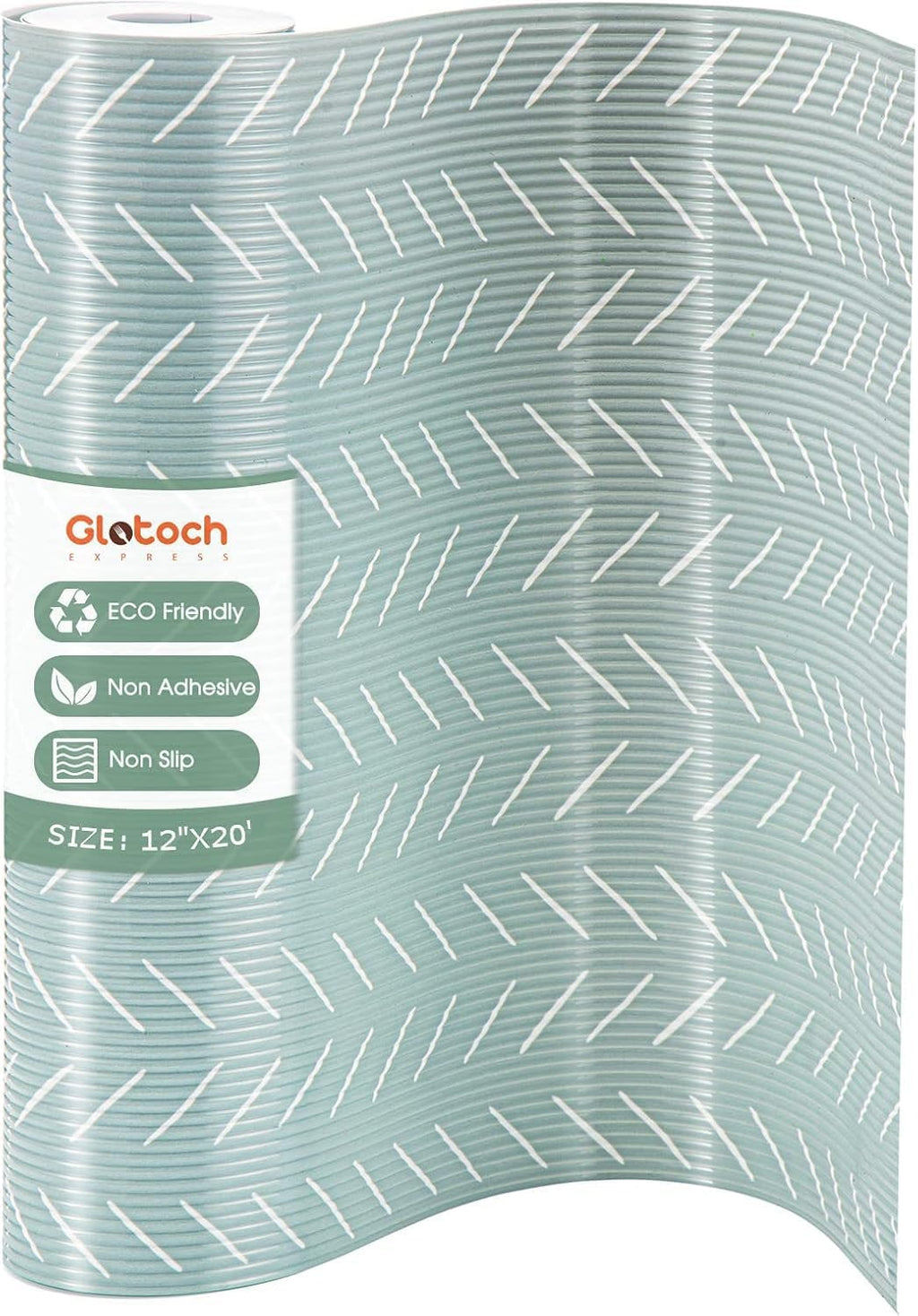 Glotoch 2 Rolls Premium Non Slip Shelf Liner, Non Adhesive Drawer Liner, Waterproof Shelf Liners