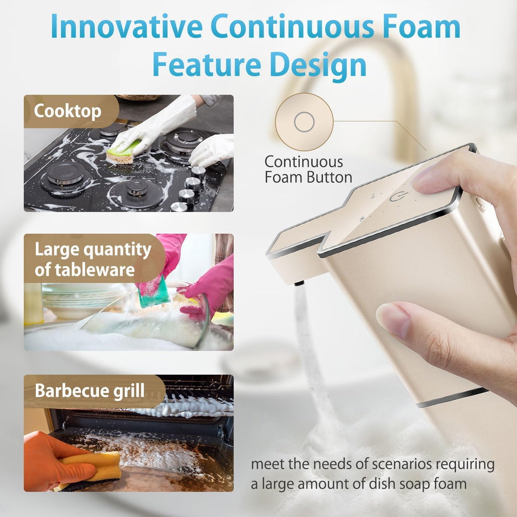 Automatic Soap Dispenser Touchless Foaming Soap Dispenser 300ml/12.8oz Rechargeable, Wall Mounted 4