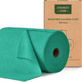 Roll of Microfiber Cleaning Cloth –100 Pack, Tear Away Microfiber Towels, Reusable, Washable