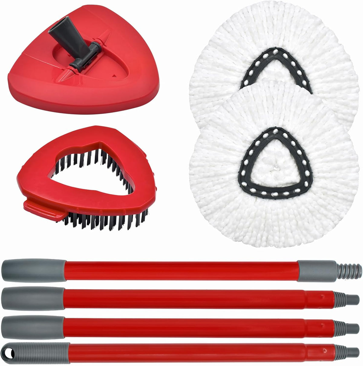 Spin Mop Heads Replacements for O Ceda EasyWring 1-Tank System, 2 Microfiber Mop Head Refills