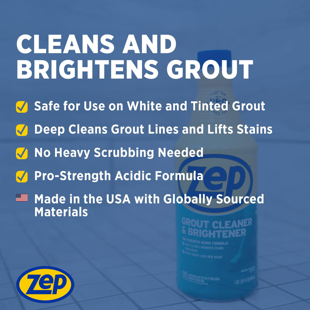 Zep Grout Cleaner and Brightener - 32 oz (Case of 12)