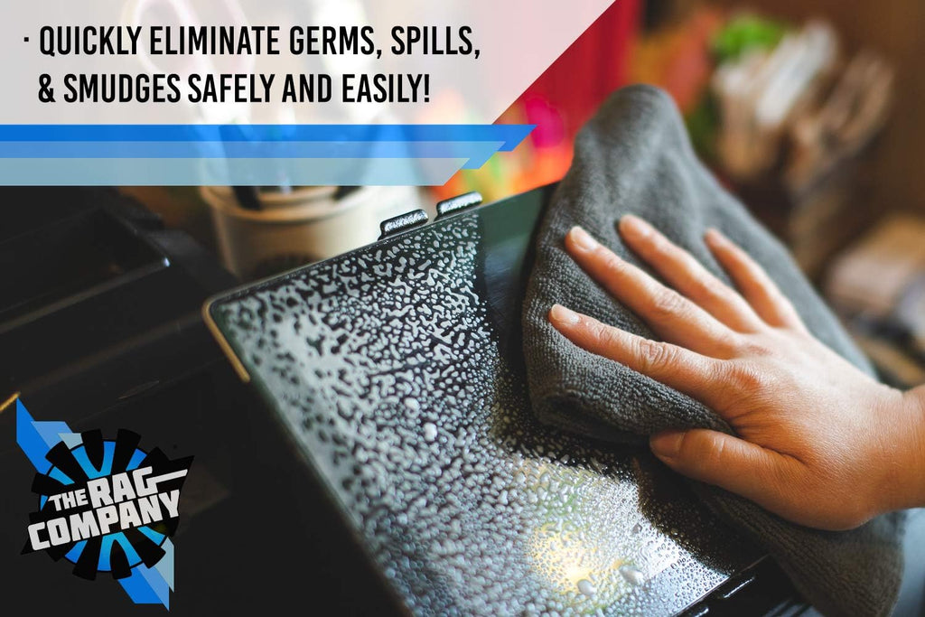 The Rag Company - All-Purpose Microfiber Terry Cleaning Towels - Commercial Grade, Highly