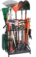 Garden Tool Organizer, Yard Tools Rack Holds 55 Long-Handled Tools/Rakes/Brooms for Garage