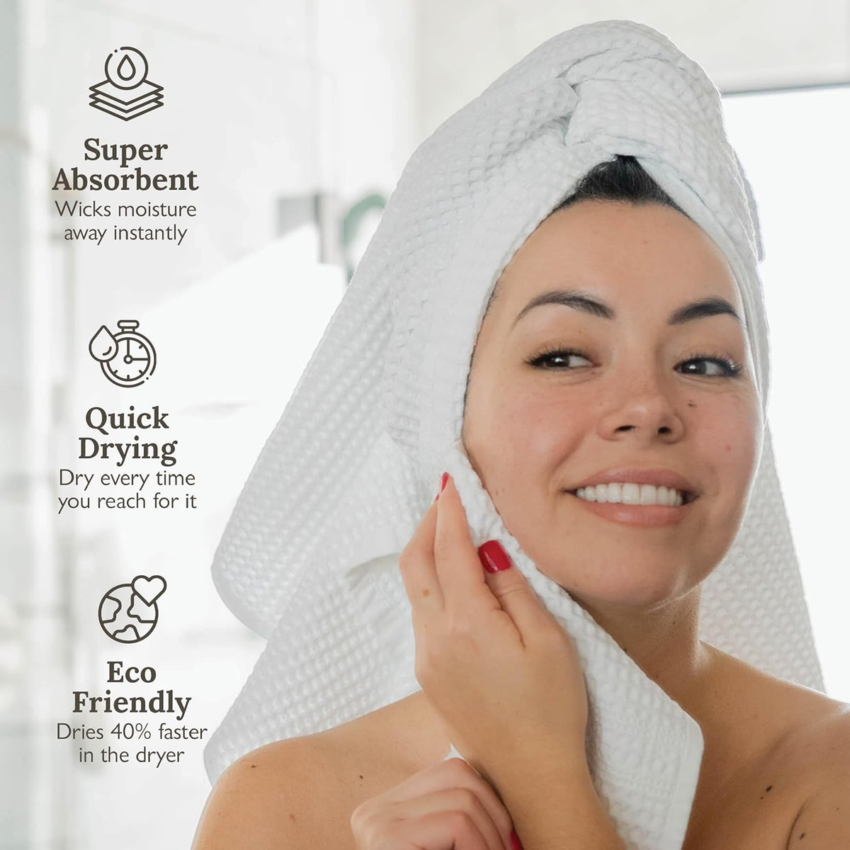 GILDEN TREE Waffle Towels Wash Cloths for Showering, Exfoliating Washcloth Face Towels, Quick Dry