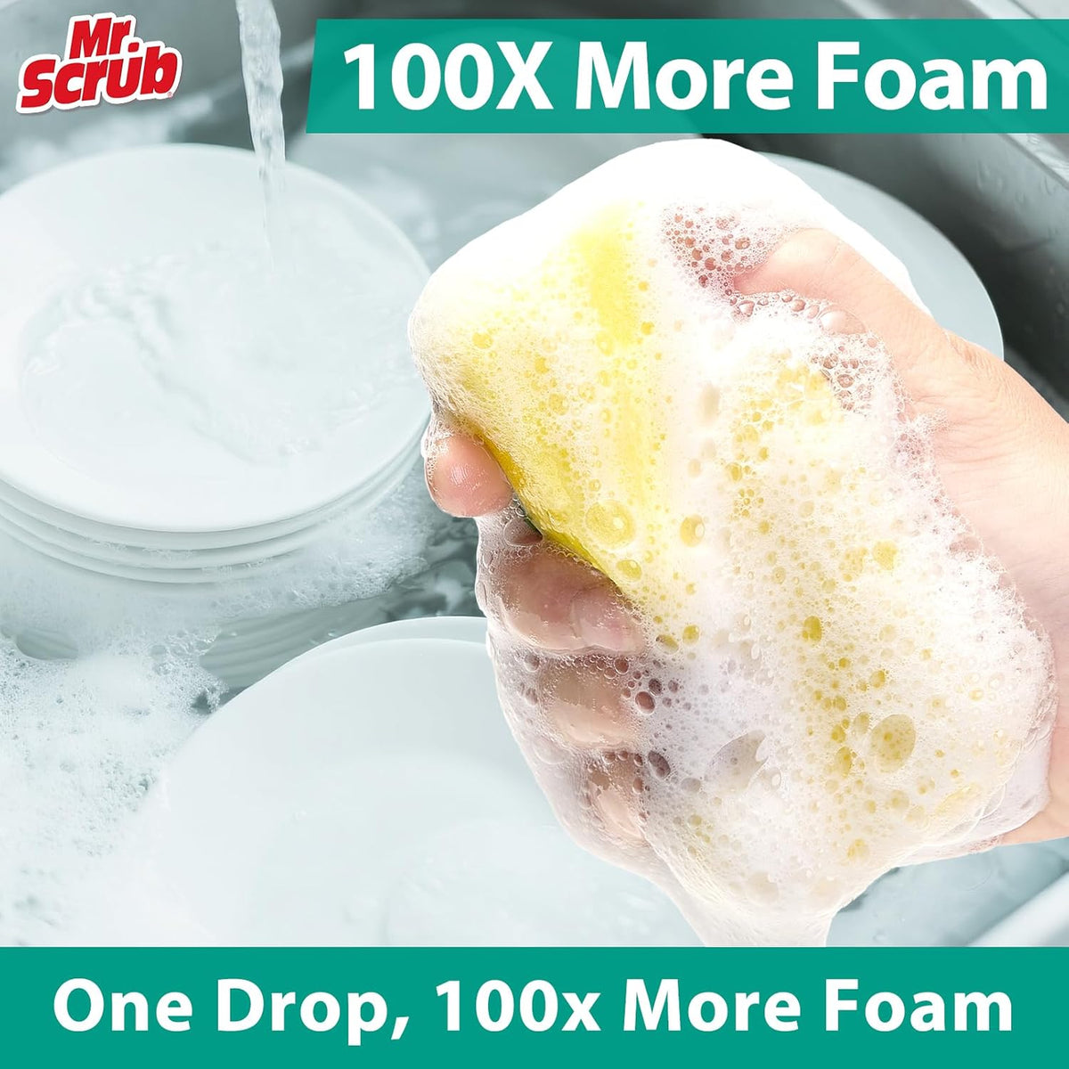 Sponges Kitchen Scrub Dish Sponge Scouring Pad, 36 Pack Cleaning Brush Scrubber Supplies for Soap