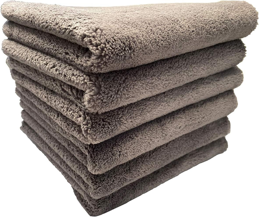 Plush Edgeless Microfiber Towel for Car, Soft Drying Wash Detailing Buffing Polishing Towel, 530