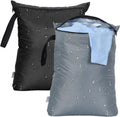 OTraki 2PCS Wet Bags 16x20 inch Medium Wet Dry Bag for Swimsuit and Towels Waterproof Beach