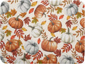 Fall Dish Drying Mat for Kitchen Counter 16x18 Inch Autumn Pumpkins Maple Leaves Drying Mats