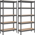 SONGMICS 5-Tier Storage Shelves, Load 2310 lb, Set of 2 Garage Storage, Boltless Assembly
