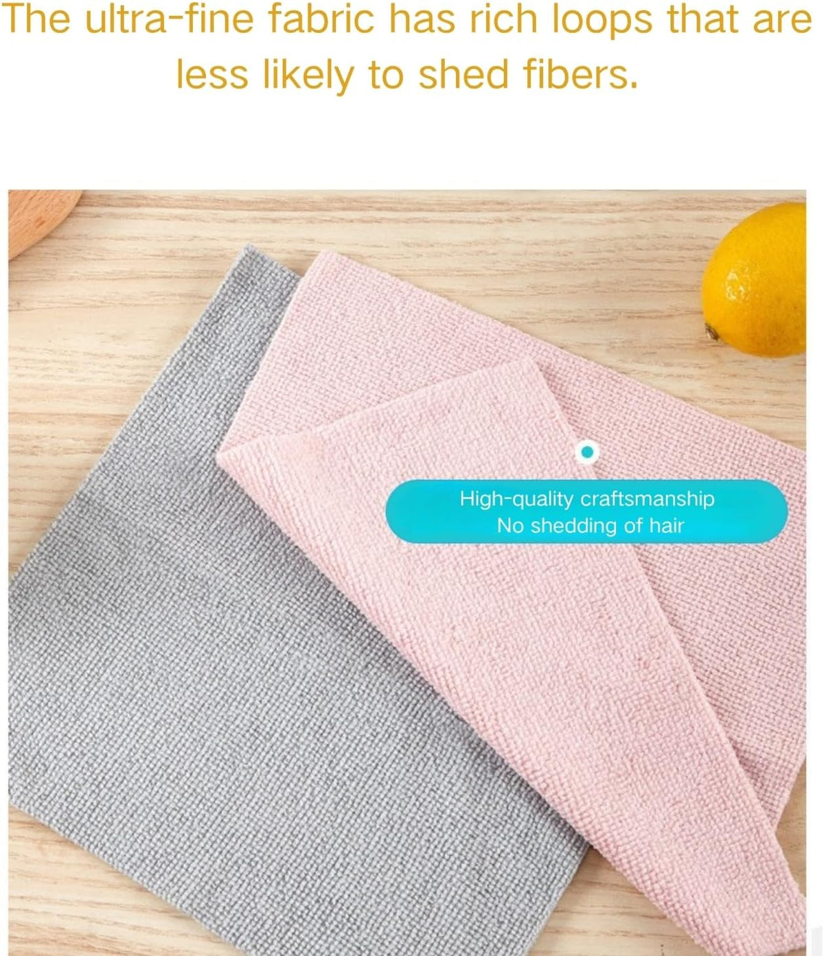 Microfiber Cleaning Cloths 100 Pack Microfiber Towels Hanging Bags 8.7x8.7 in, Lint Free, Streak