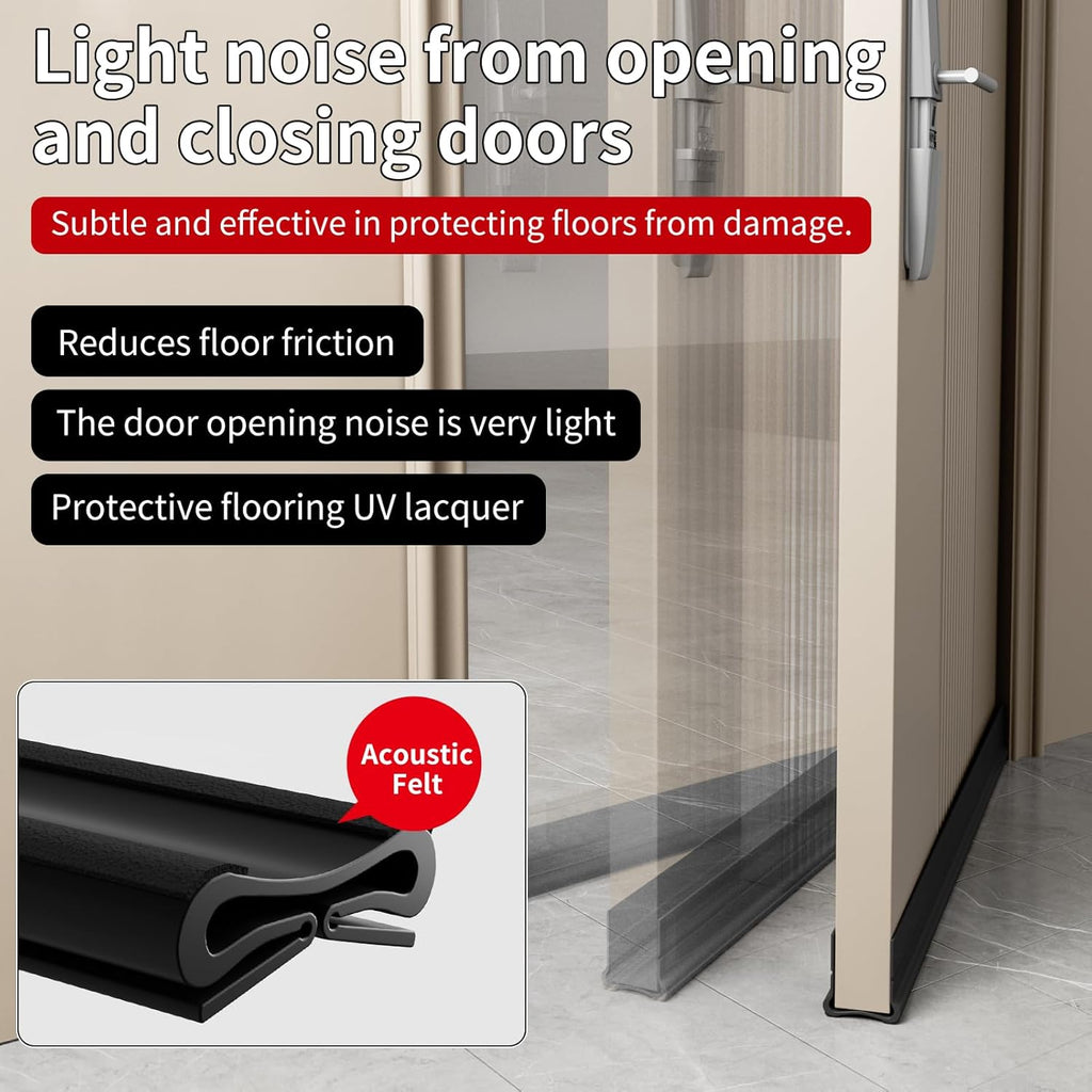 New Upgrade 36.6 inch Under Door Draft Stopper Free Cutting Length， for Bottom of Door，Under Door
