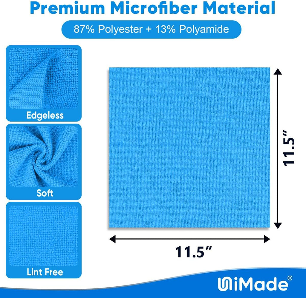 Shop Towel Rag, 200 Pack Reusable Rags Bulk Microfiber Cleaning Cloth Lint Free Towels for Car