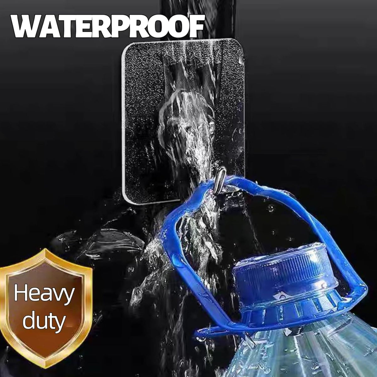DDMY 36 Pack Heavy Duty Hooks 50lb(Max) Self Adhesive Large Hooks for Hanging,Wall Transparent
