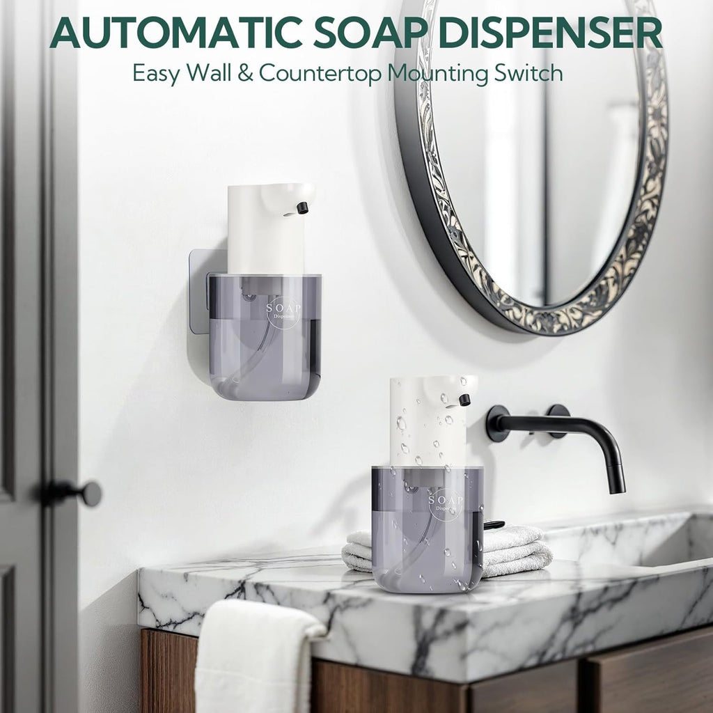 2 Pack Automatic Soap Dispenser, Touchless Automatic Liquid Soap Dispenser, Electric Wall Mounted