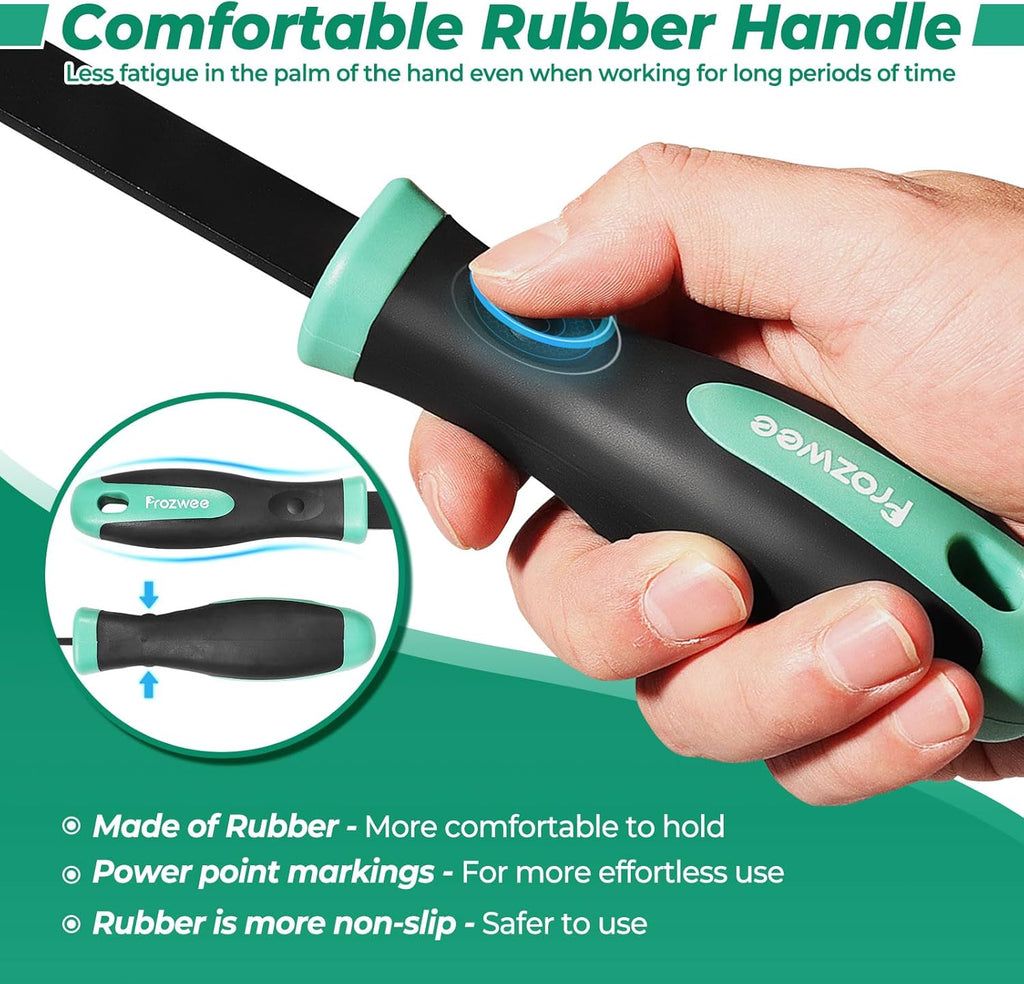 2PCS Carbide Scraper Set(1-1/4 inch & 5/8 inch),Super Gasket Scraper with Durable Tungsten Tip for