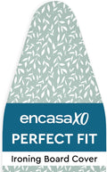 Encasa XO Ironing Board Cover and Pad 49"x18" - Thick 3mm Felt Padding, Drawstring Tightening &
