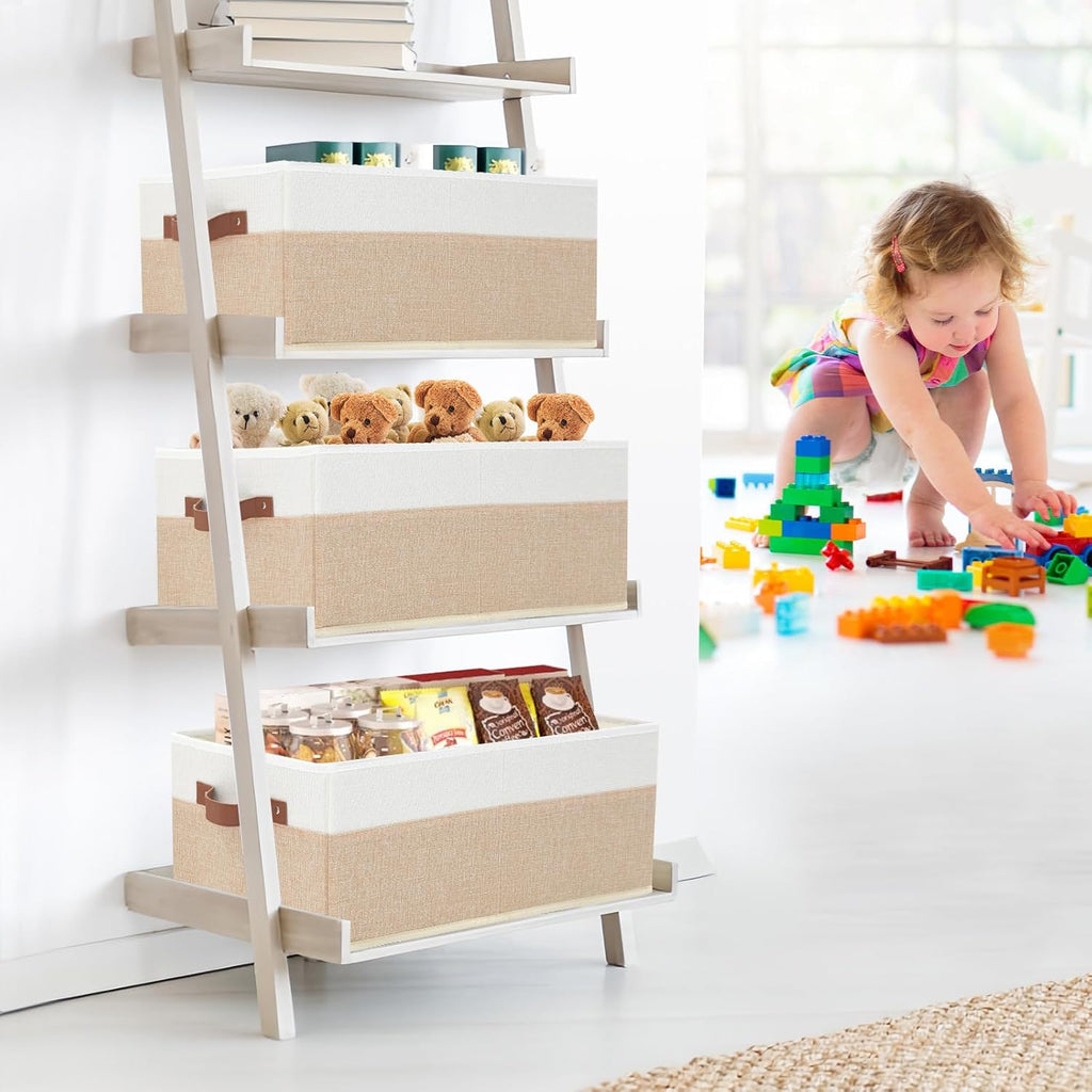 6 Pack Fabric Storage Bins, Large Storage Baskets for Shelves, Foldable Closet Organizer Storage