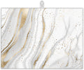 White Gold Marble Dish Drying Mats 18x24 Inch, Dish Pad Drying Rack Mat for Kitchen Counter Ultra
