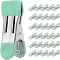 Clothes Pins Heavy Duty 30 Pack - 2.17 Inch Metal Chip Clips, Clothespins for Photo Drying