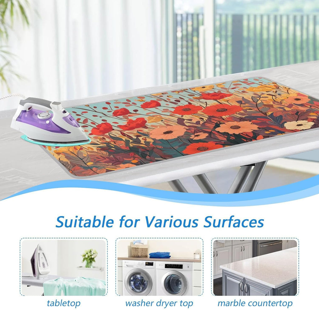 Ironing Mat Portable Ironing Pad Ironing Blanket for Table Top Heat Resistance Double-Side Using