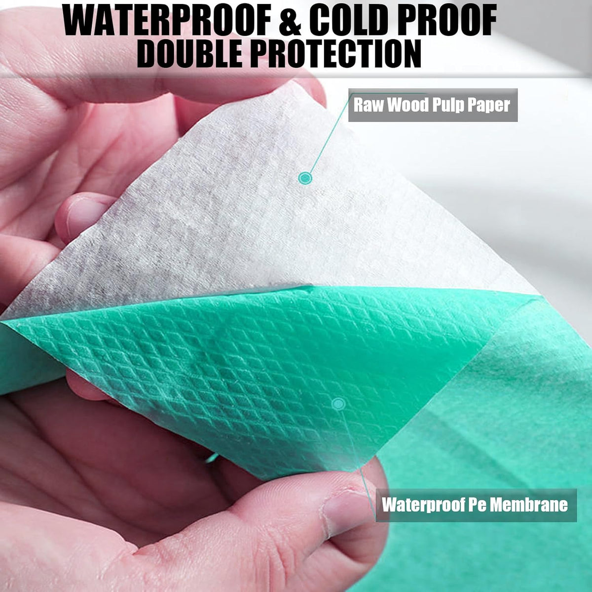 50 Pack Toilet Seat Covers Disposable 16x24 Inch XL Portable Toilet Liners Travel Seat Cover for