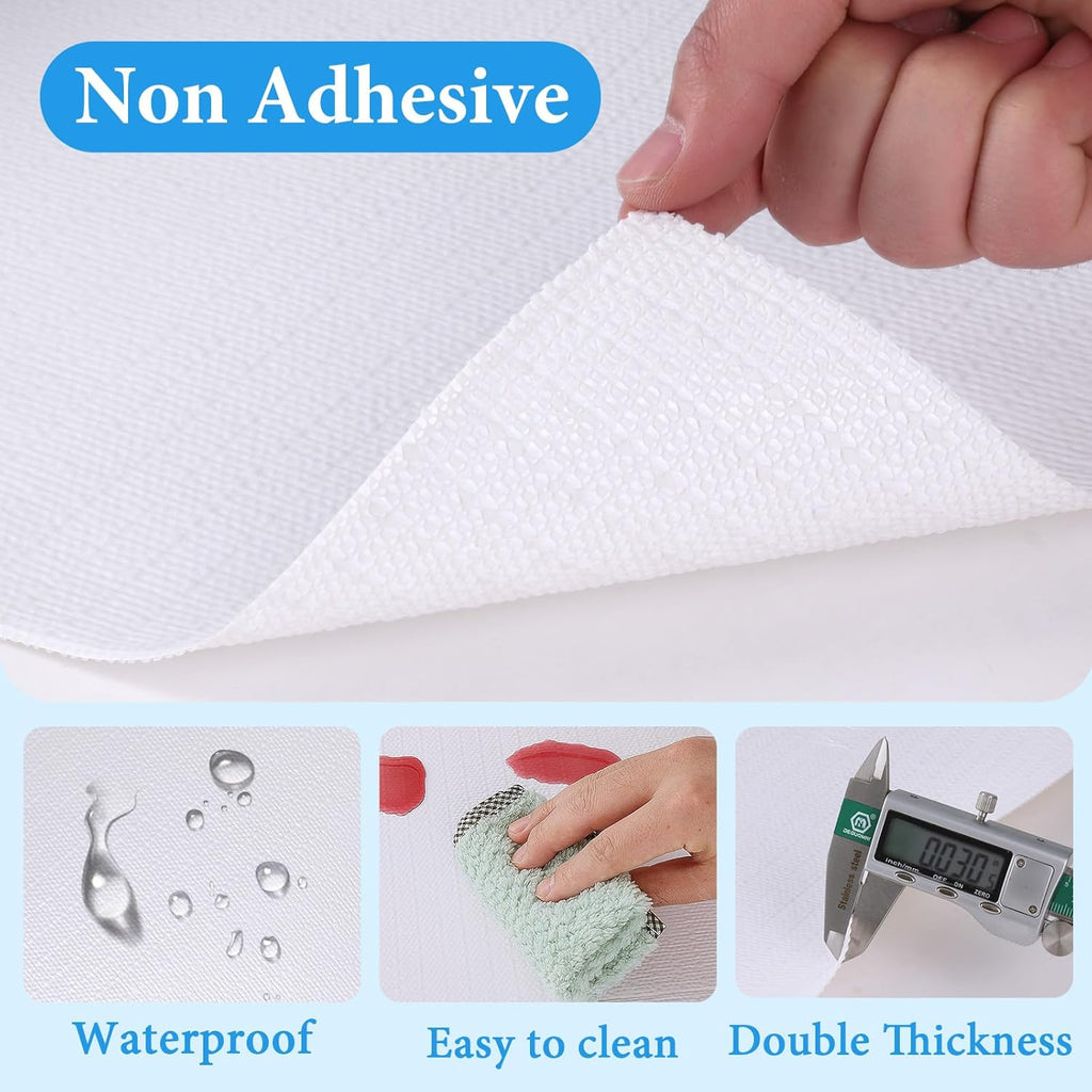 Shelf Liners for Kitchen Cabinets 17in x 30FT Non Adhesive Drawer Liner White Thickened Shelf Liner