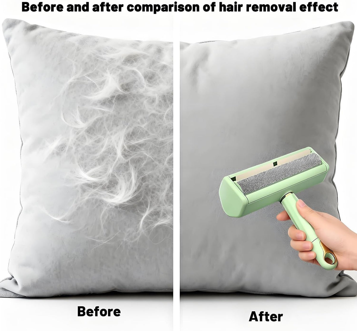 Pet Hair Remover Lint Roller - Washable Reusable, Static Adsorption for Cat Dog Hair Removal On