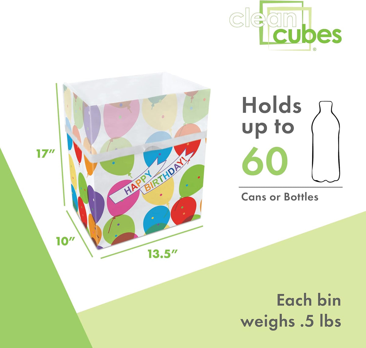 13 Gallon Disposable Pop-Up Trash Cans (6-Pack) with Fitted Bags – Foldable Garbage & Recycling