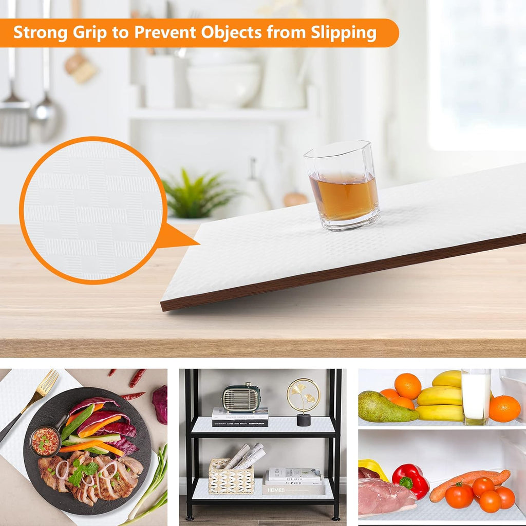 Shelf Liners for Kitchen Cabinets Refrigerator Liners Waterproof & Oil-Proof Kitchen Cupboard Liner