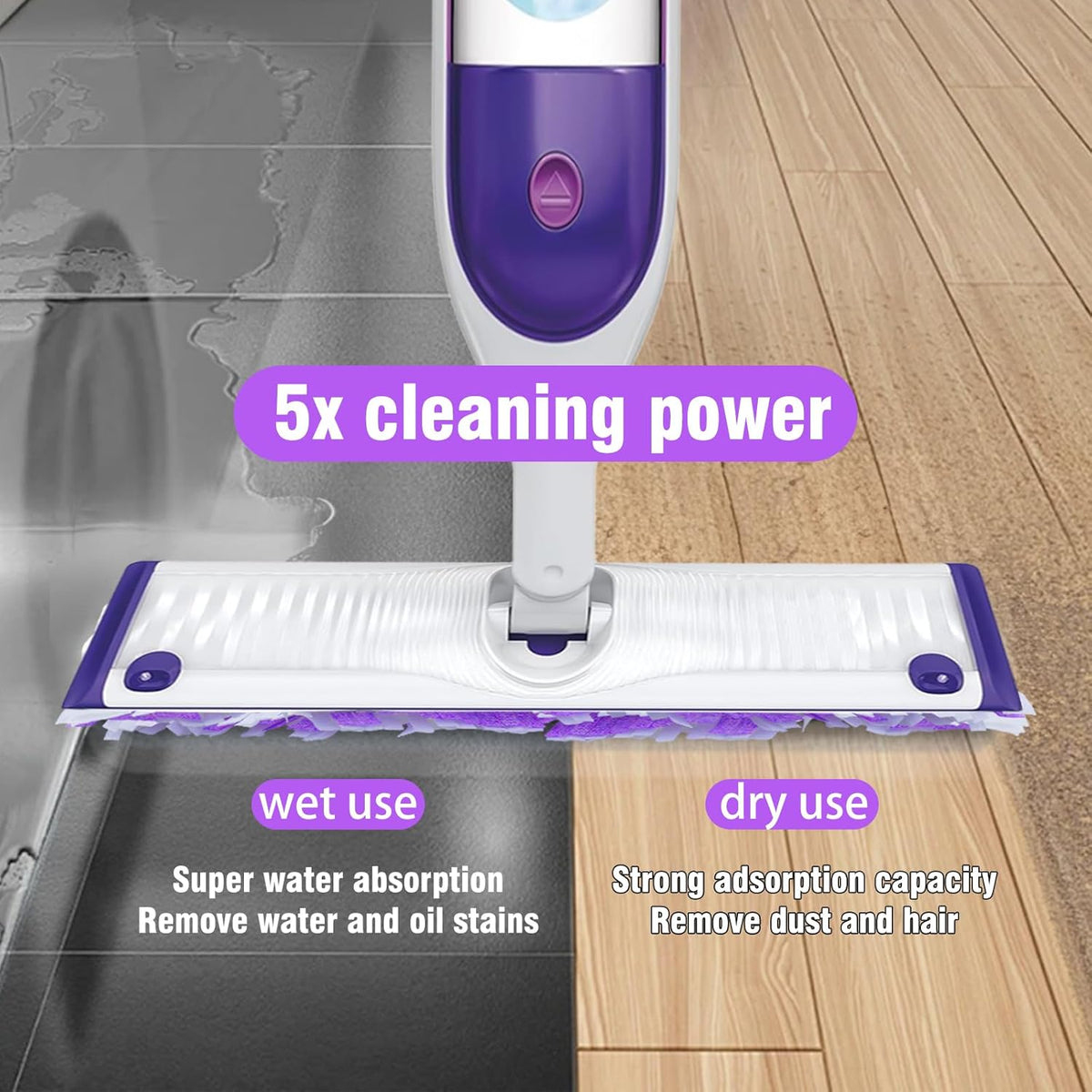 40 Count ‌Disposable Heavy-Duty Power Mop Pads Refills for Swiffer Power Mop,Replacement Floor