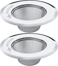 Mesh Sink Strainer Set of 2, MSY BIGSUNNY Stainless Steel Kitchen Sink Strainer Kitchen Drain