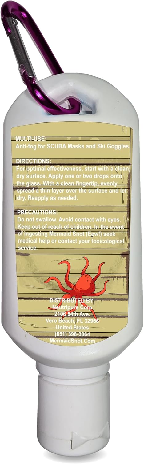 Neutripure Mermaid Snot Anti Fog Gel for Scuba Diving - Audrey