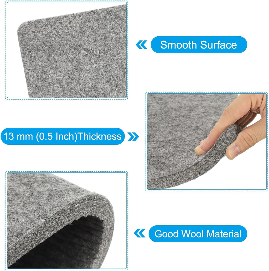 PATIKIL Wool Pressing Mat, 14" x 13" Wool Ironing Pad Blanket 0.5" Thickened Heat Resistant