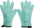 KITCHEN PERFECTION Silicone Smoker Oven Gloves -Extreme Heat Resistant BBQ Gloves -Handle Hot Food