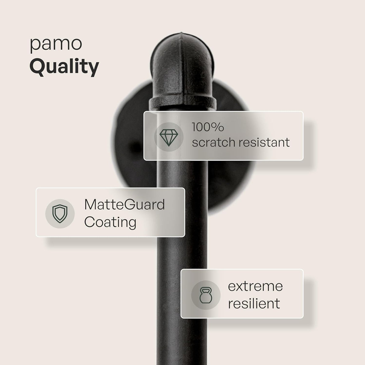 pamo Industrial Pipe Clothing Rack with Shelf - 130 lbs Capacity - Free Standing Clothes Rack and