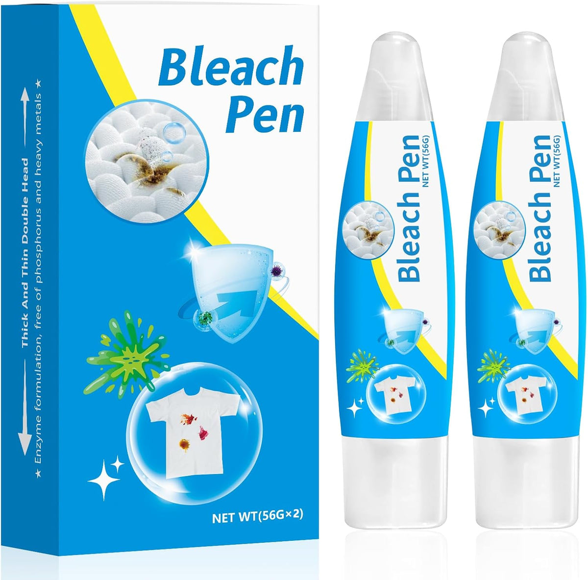Bleach Pen，Bleach gel for Clothing, Portable bleach pen，More effective stain