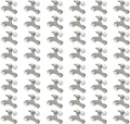 48 Pack Hinge Pin Brushed Nickel Door Stopper, Adjustable Heavy Duty Hinge Pin Door Stop with