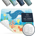 Homerella Anti Slip Shower Mat | Anti Mold Non Slip Bathtub Mat for Inside Shower | Square Floor
