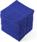 Glynniss Blue Dish Cloths Kitchen Highly Absorbent Navy Dish Rags 100% Cotton Dish Cloths for