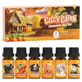 Fall Cozy Cabin Fragrance Oils Set, Essential Oil for Diffuser, Use for Soap Candle Making-Smoky