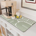 AMOAMI Coffee Mat Hide Stain Rubber Backed Absorbent Dish Drying Mat for Kitchen Counter - Fits