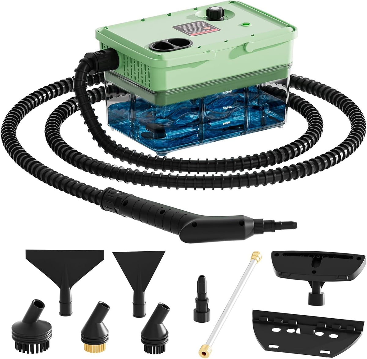 Handheld Steam Cleaner 2500W,10s Fast Heat-Up & 50.73OZ Large Tank,Pressurized Portable Steamer