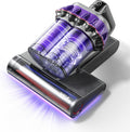 Xlife Mattress Vacuum Cleaner with UV-C Light, 140F° Heating, 550W 16KPA Suction, HEPA Filter for
