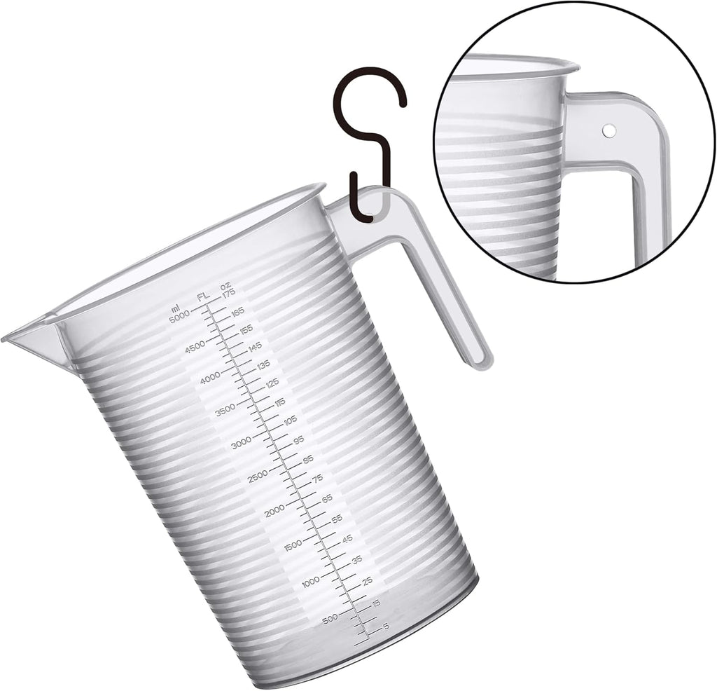 Amazing Abby - Michelle - 128-Ounce (1-Gallon, 4-Quart) Unbreakable Plastic Measuring Pitcher