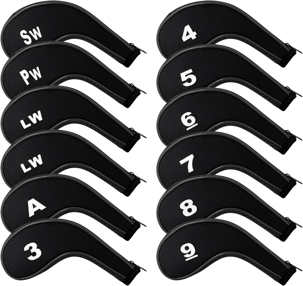 Golf 12pcs Thick Synthetic Golf Iron Head Covers Set Headcover Fit All Brands Callaway Ping
